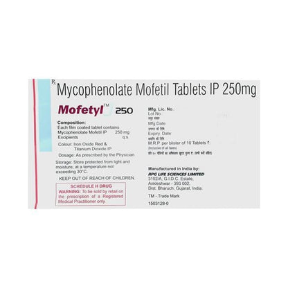 Mofetyl 250mg Tablet 10'S