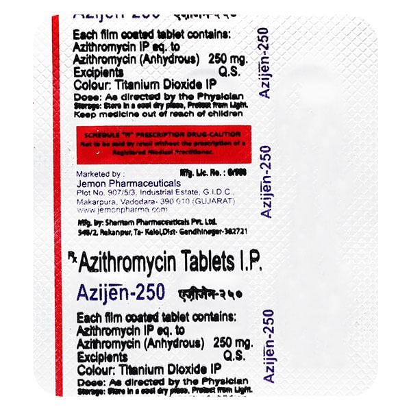 AZIJEN 250 Tablet 6's