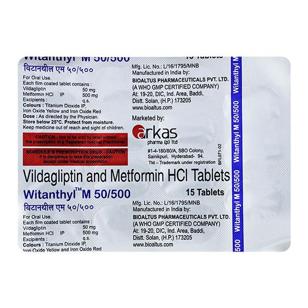 WITANTHYL M 500mg Tablet 15's