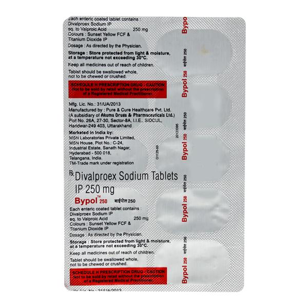 BYPOL 250mg Tablet 10's