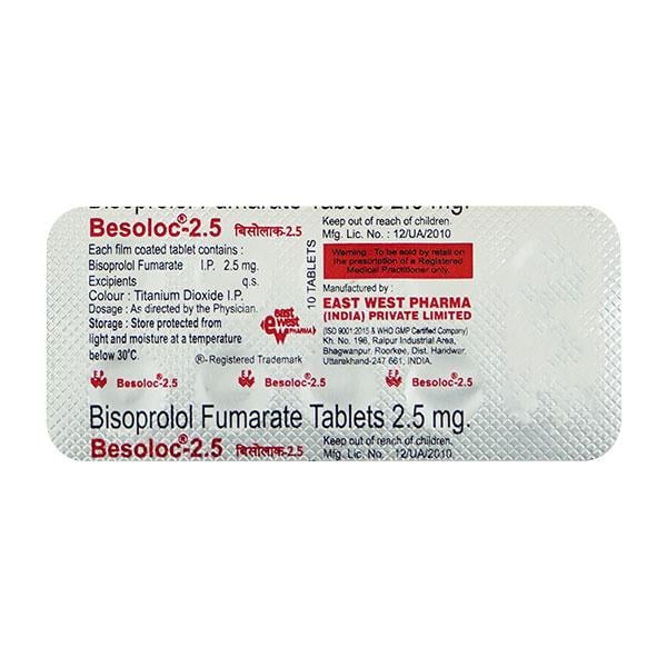 Besoloc 2.5mg Tablet 10'S