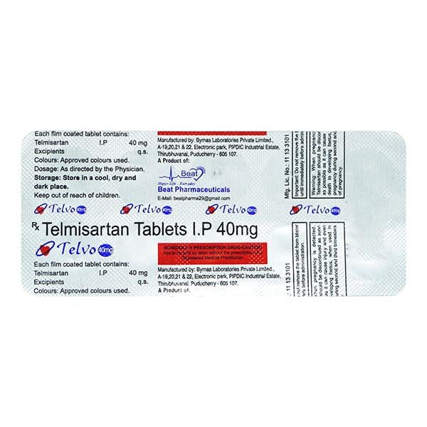 TELVO 40mg Tablet 10's