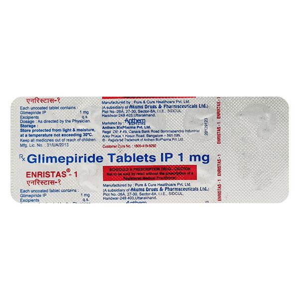 Enristas 1mg Tablet 10'S