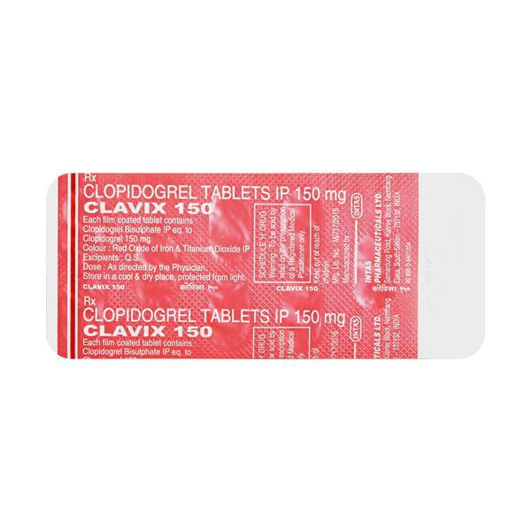 Clavix 150mg Tablet 10'S