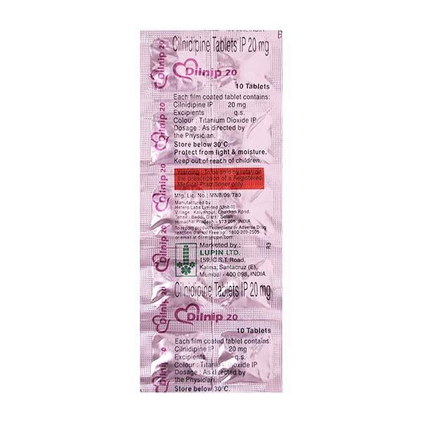 Dilnip 20mg Tablet 10'S
