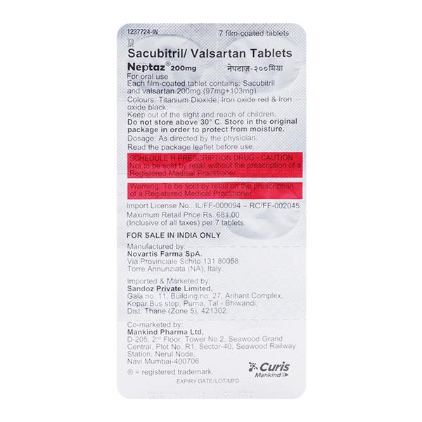 NEPTAZ 200mg Tablet 7's