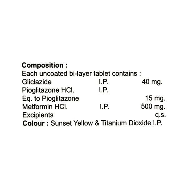 DAYCLAZIDE MP 40mg Tablet 10's