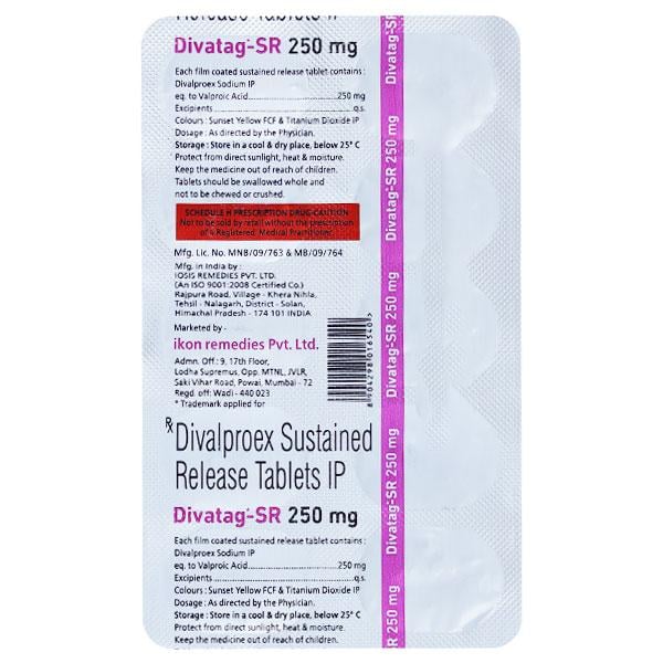 DIVATAG SR 250mg Tablet 10's