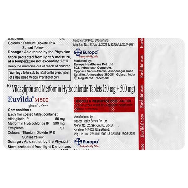 EUVILDA M 500 Tablet 10's