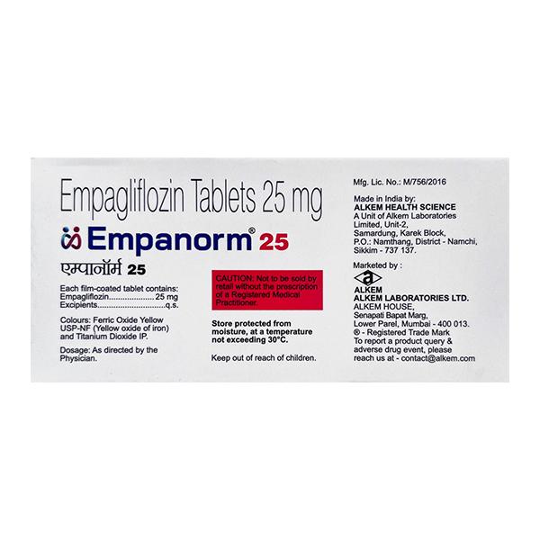 EMPANORM 25 Tablet 10's