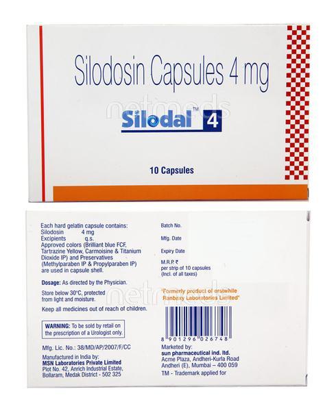 Silodal 4mg Capsule 10'S