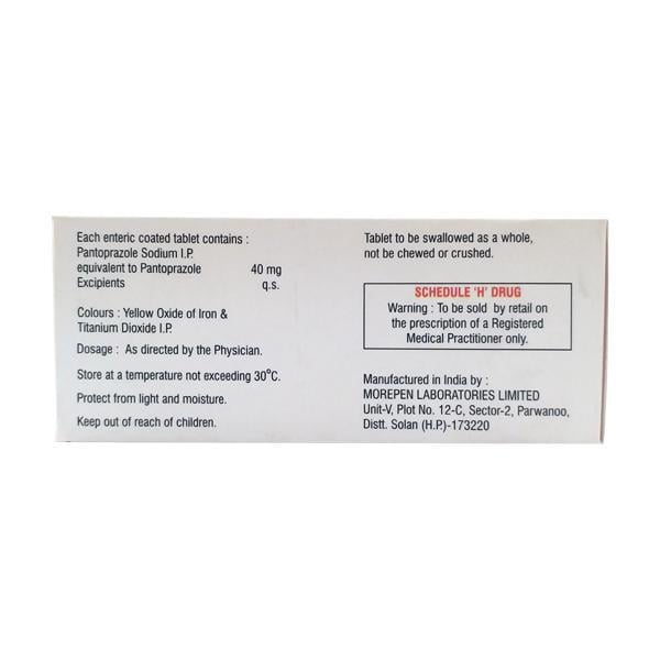 Panzec 40mg Tablet 10'S