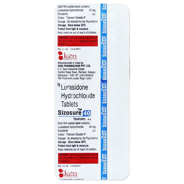 SIZOSURE 40 Tablet 10's