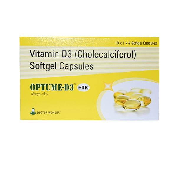 OPTUME D3 60k Softgel Capsule 4's