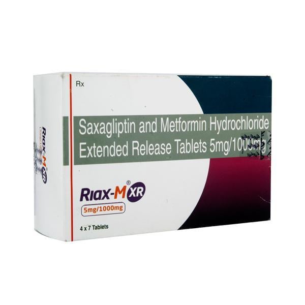 Riax M XR 5/1000mg Tablet 7'S