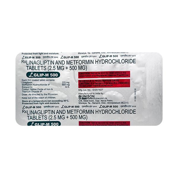 L GLIP M 500 Tablet 10's