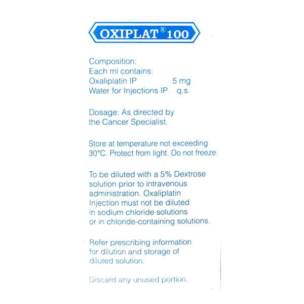 Oxiplat 100mg Injection 20ml