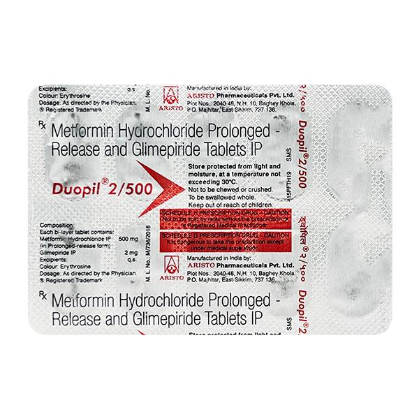 Duopil 2/500mg Tablet 10'S