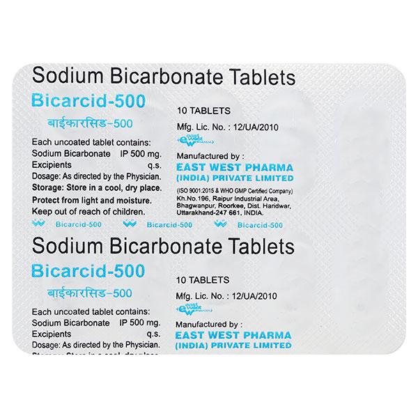 BICARCID 500 Tablet 10's