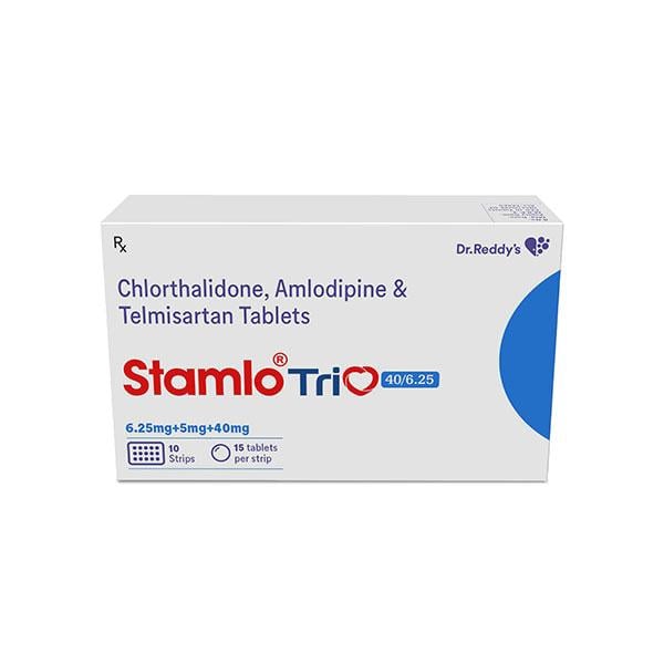 STAMLO TRIO 40/6.25 Tablet 15's