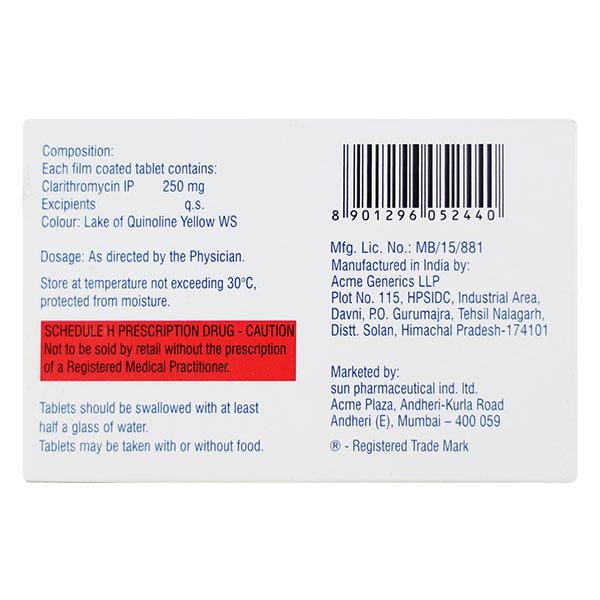CRIXAN 250mg Tablet 10's