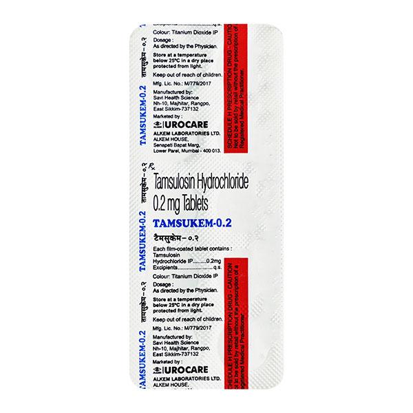 Tamsukem 0.2mg Tablet 10'S