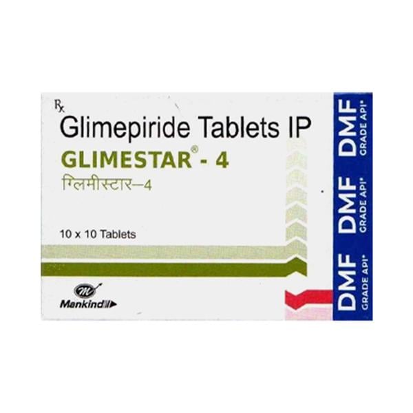 Glimestar 4mg Tablet 10'S