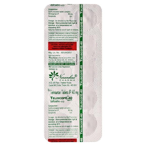 TELISCOPE 40mg Tablet 10's
