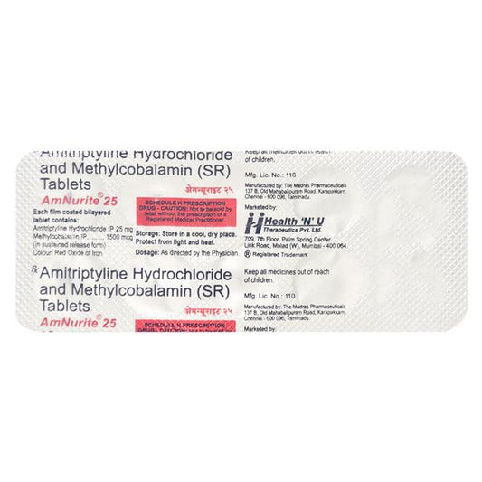 Amnurite 25mg Tablet 10'S