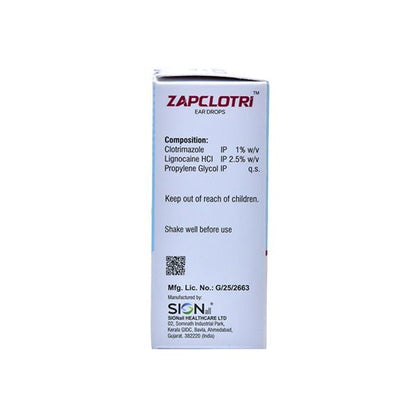 ZAPCLOTRI Ear Drops 10ml