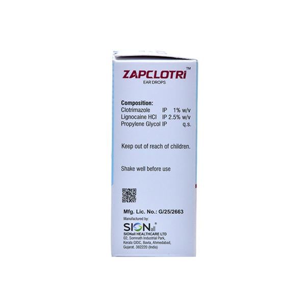 ZAPCLOTRI Ear Drops 10ml