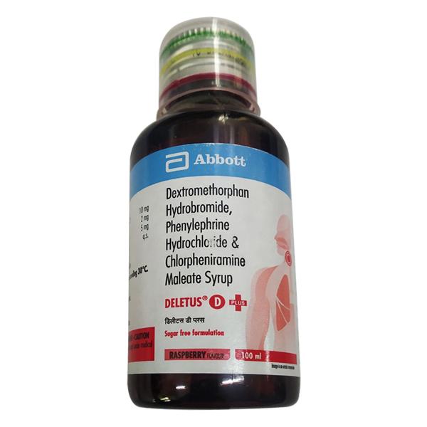 DELETUS D PLUS RASPBERRY FLAVOUR Syrup 100ml
