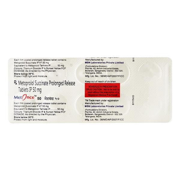 Metonce 50mg Tablet 10'S