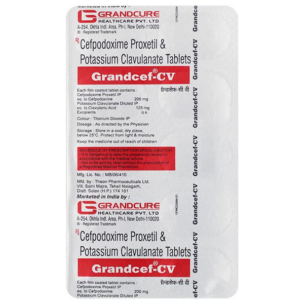 GRANDCEF CV Tablet 10's