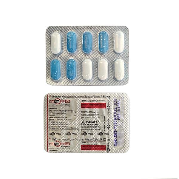 Metfine Ipr 500mg Tablet 10'S