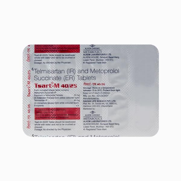 Tsart M 40/25mg Tablet 10'S