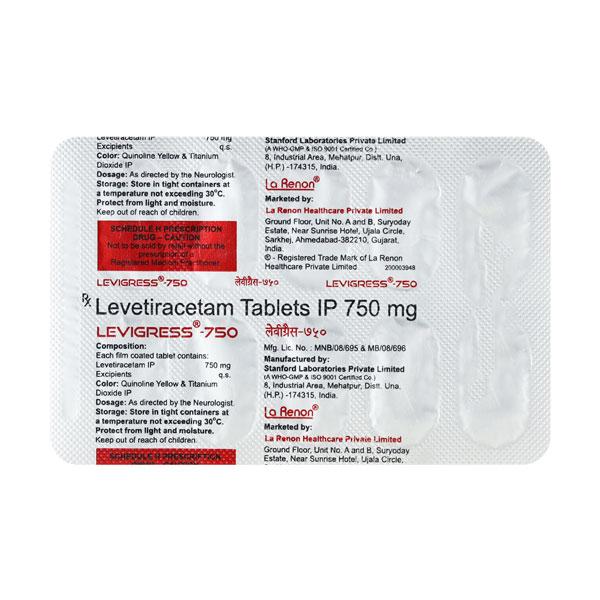 Levigress 750mg Tablet 10'S