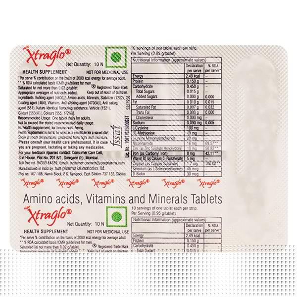 NEW Xtraglo Tablet 10'S