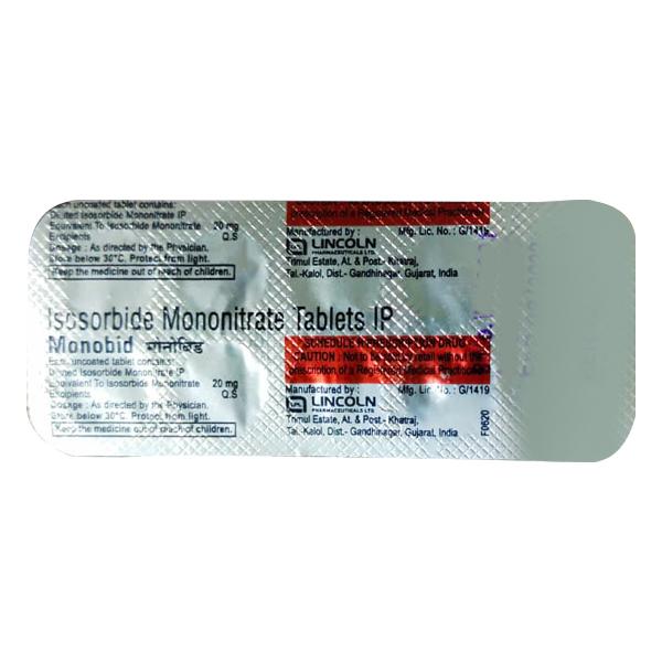 Monobid 20mg Tablet 10'S