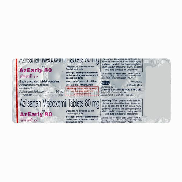 Azearly 80mg Tablet 10'S