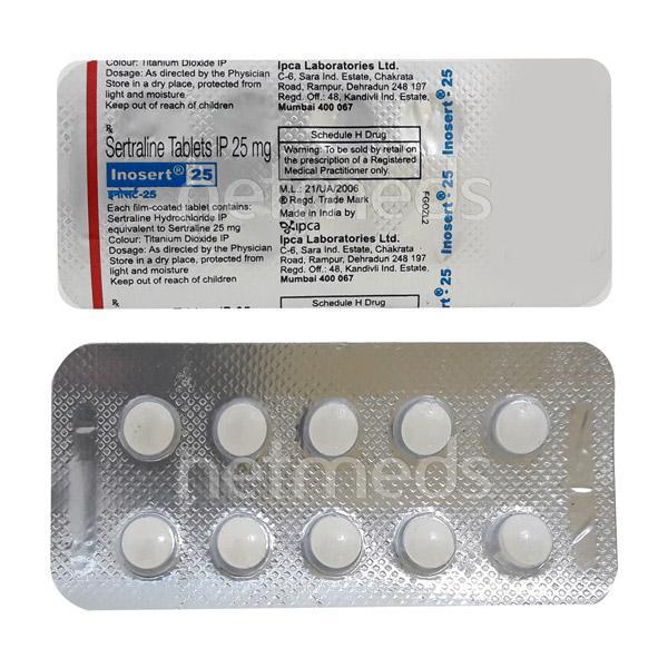 Inosert 25mg Tablet 10'S