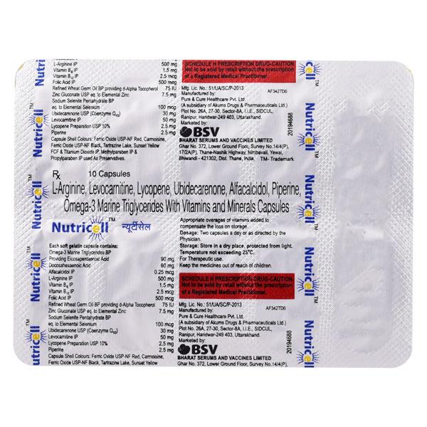 Nutricell Capsule 10'S