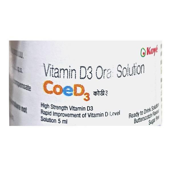 COE D3 SUGAR FREE BUTTERSCOTCH FLAVOUR Oral Solution 5ml