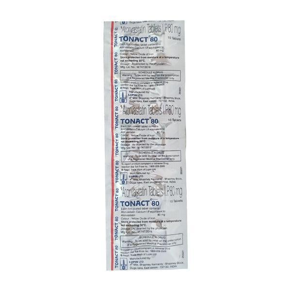 Tonact 80mg Tablet 10'S