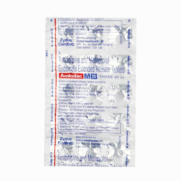 Amlodac M 25/5mg Tablet 15'S