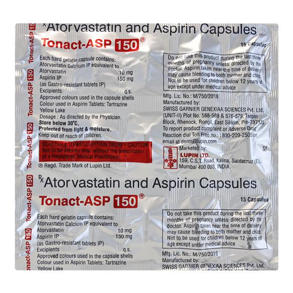 Tonact Asp 150mg Capsule 15'S