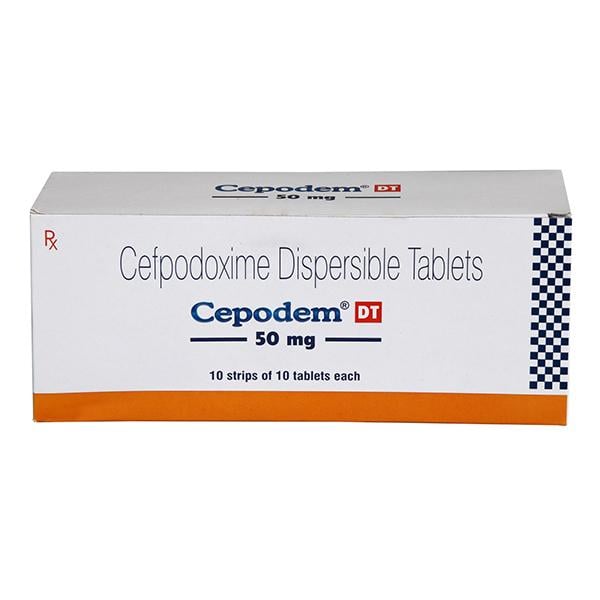 Cepodem DT 50mg Tablet 10'S