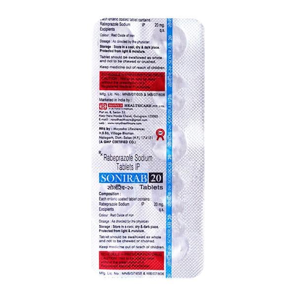 SONIRAB 20mg Tablet 10's
