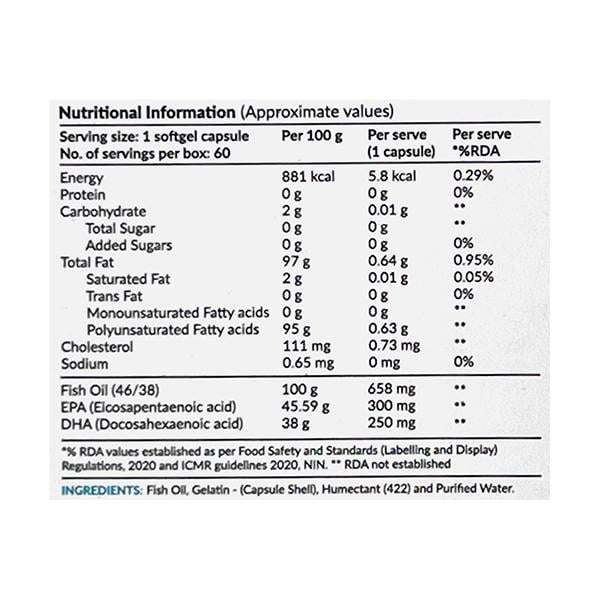 NUTROVA FISH OIL 84 Softgel 4X15's