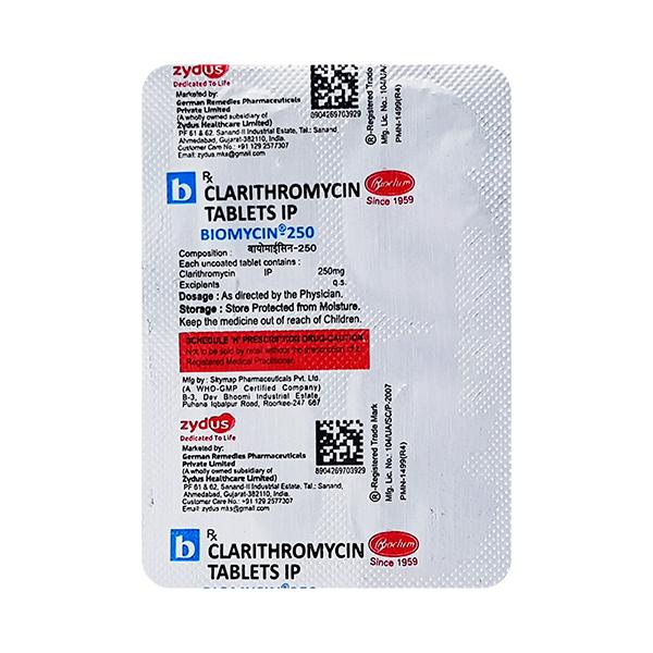 BIOMYCIN 250 Tablet 4's